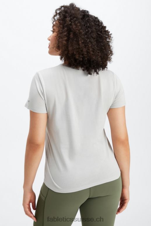 femmes T-shirt en jersey 100 % coton B0B6R1997 gris minéral Fabletics