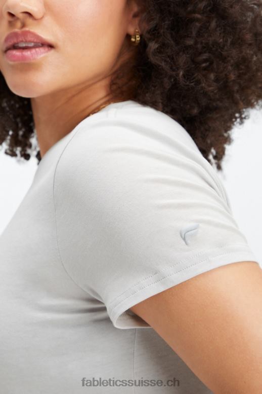 femmes T-shirt en jersey 100 % coton B0B6R1997 gris minéral Fabletics