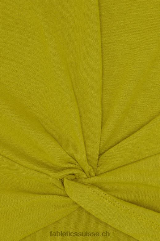 femmes T-shirt torsadé devant 100 % coton B0B6R1943 oliveraie Fabletics