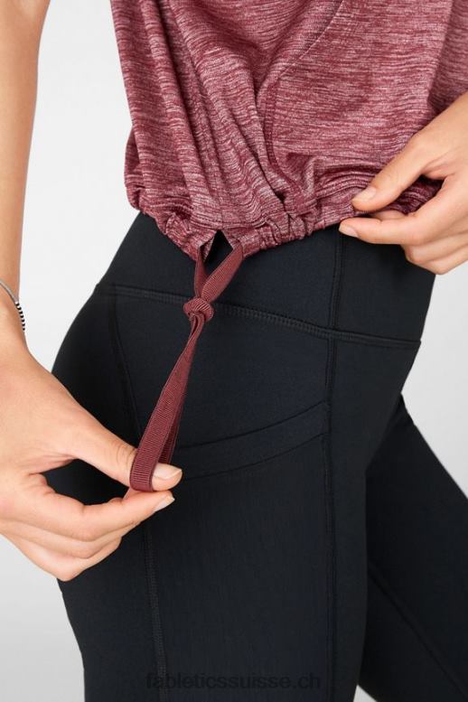 femmes bea sweat à capuche à manches courtes B0B6R2110 bruyère rouille Fabletics