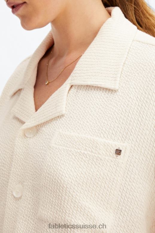 femmes bouton carré en maille froissée B0B6R2024 aigrette Fabletics