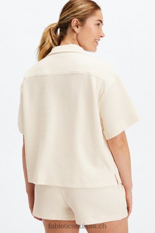 femmes bouton carré en maille froissée B0B6R2024 aigrette Fabletics