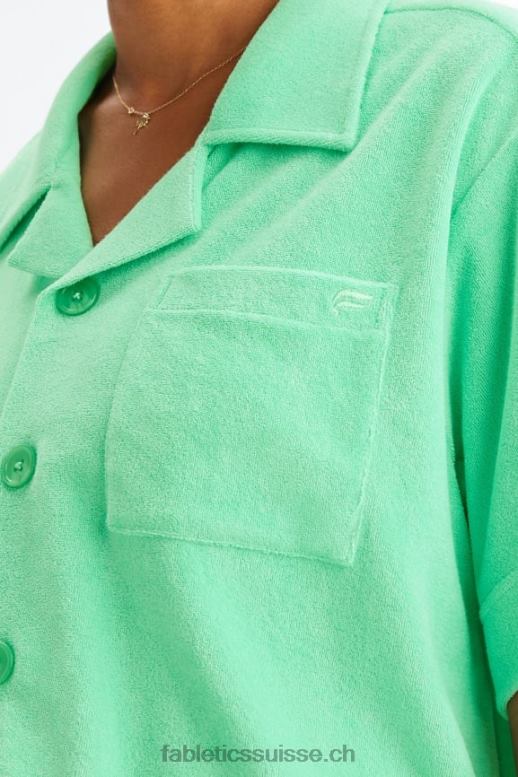 femmes bouton carré éponge île vers le haut B0B6R2038 eau tropicale Fabletics
