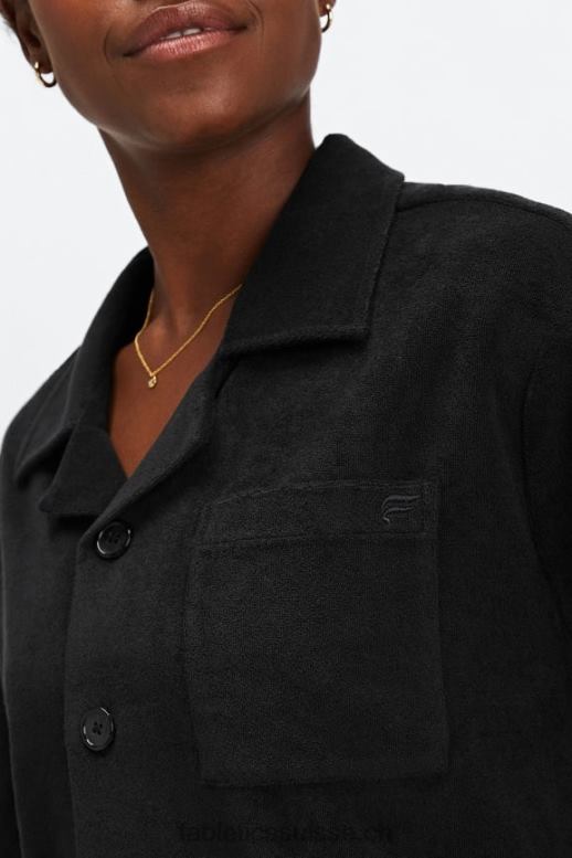 femmes bouton carré éponge île vers le haut B0B6R2040 noir Fabletics