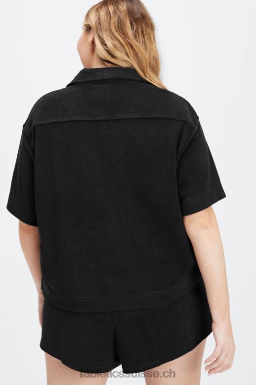 femmes bouton carré éponge île vers le haut B0B6R2041 noir Fabletics