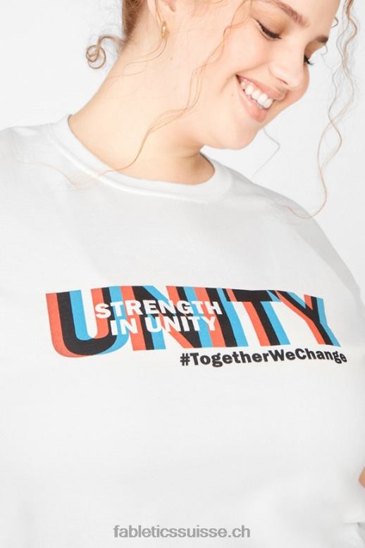 femmes force dans l\'unité tee B0B6R2079 blanc/unité Fabletics
