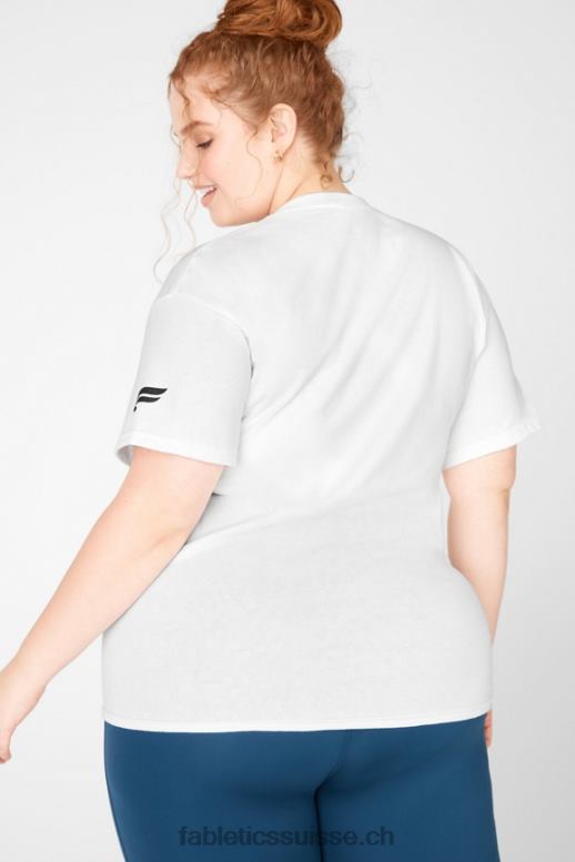 femmes force dans l\'unité tee B0B6R2079 blanc/unité Fabletics