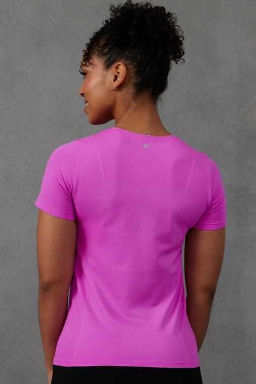 femmes haut à manches courtes en plumes B0B6R1947 évasion rose Fabletics