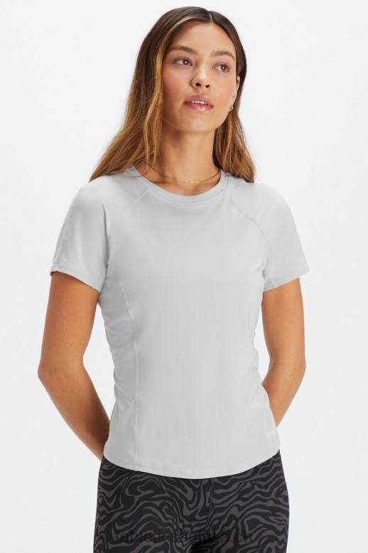 femmes haut à manches courtes phoenix lite B0B6R1976 gris minéral Fabletics