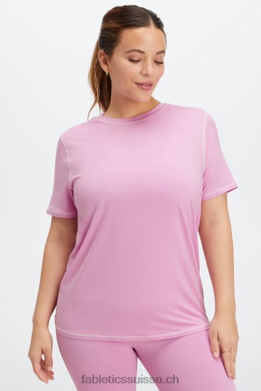 femmes haut à manches courtes phoenix lite B0B6R1980 misty lilas/violet brouillard Fabletics