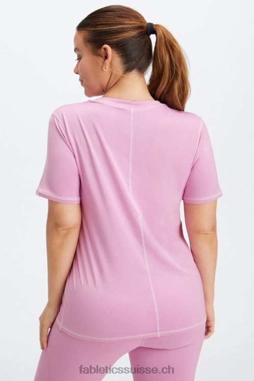 femmes haut à manches courtes phoenix lite B0B6R1980 misty lilas/violet brouillard Fabletics