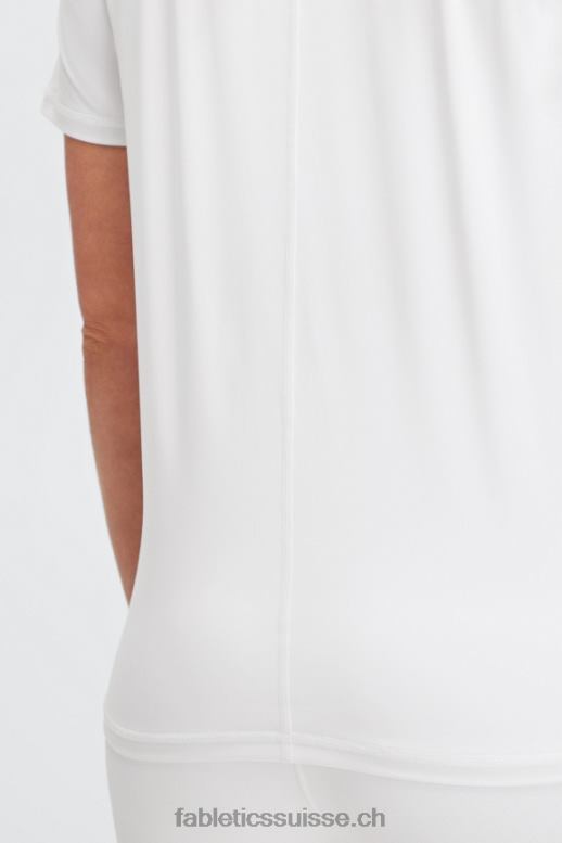femmes haut à manches courtes phoenix lite B0B6R1981 blanc brillant Fabletics