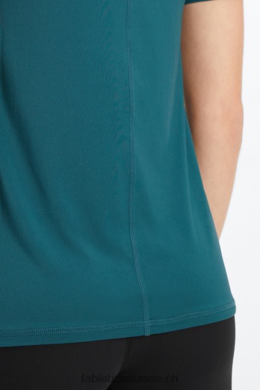 femmes haut à manches courtes phoenix lite B0B6R1982 vague de minuit Fabletics