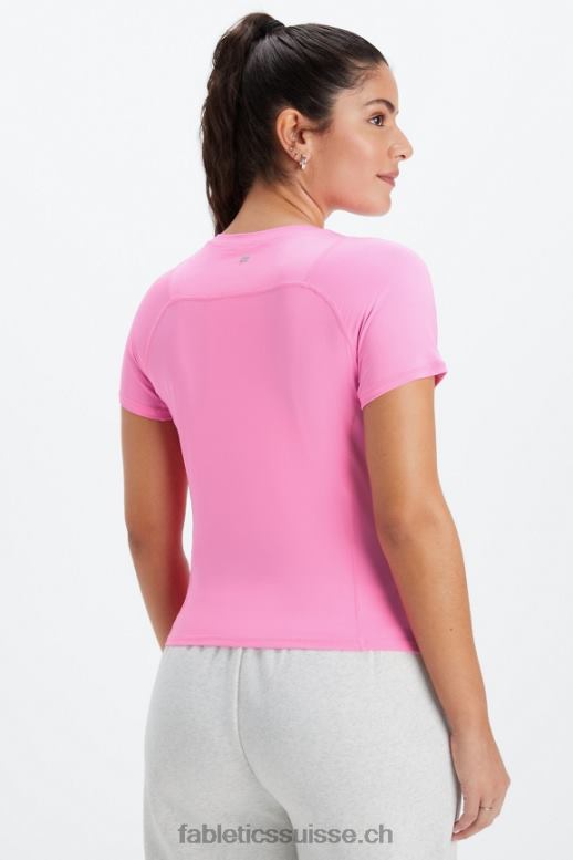 femmes haut à manches courtes phoenix lite B0B6R1990 rose électrique Fabletics