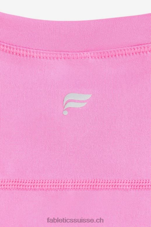 femmes haut à manches courtes phoenix lite B0B6R1990 rose électrique Fabletics