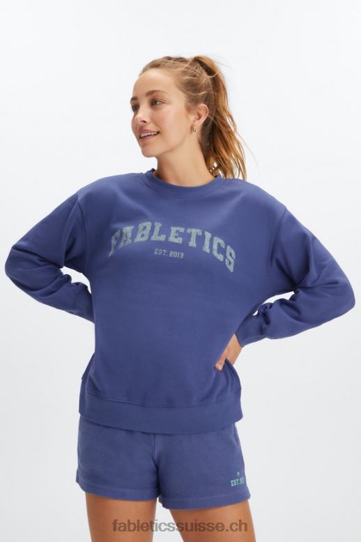 femmes équipage surdimensionné rhéa B0B6R2029 cobalt profond/aloès Fabletics