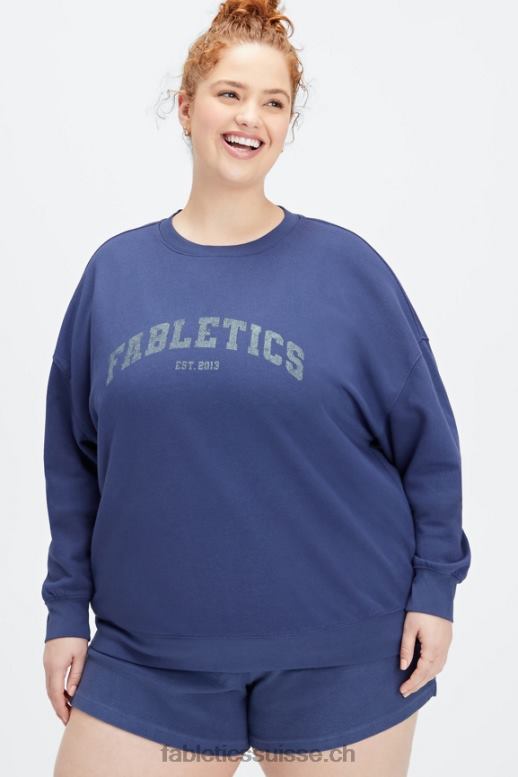 femmes équipage surdimensionné rhéa B0B6R2030 cobalt profond/aloès Fabletics