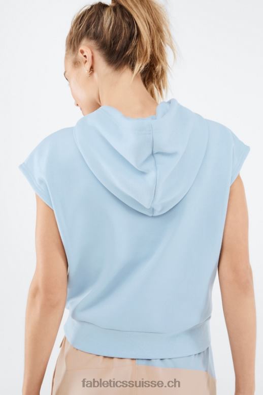femmes sweat à capuche sans manches angela B0B6R2081 pierre bleue Fabletics
