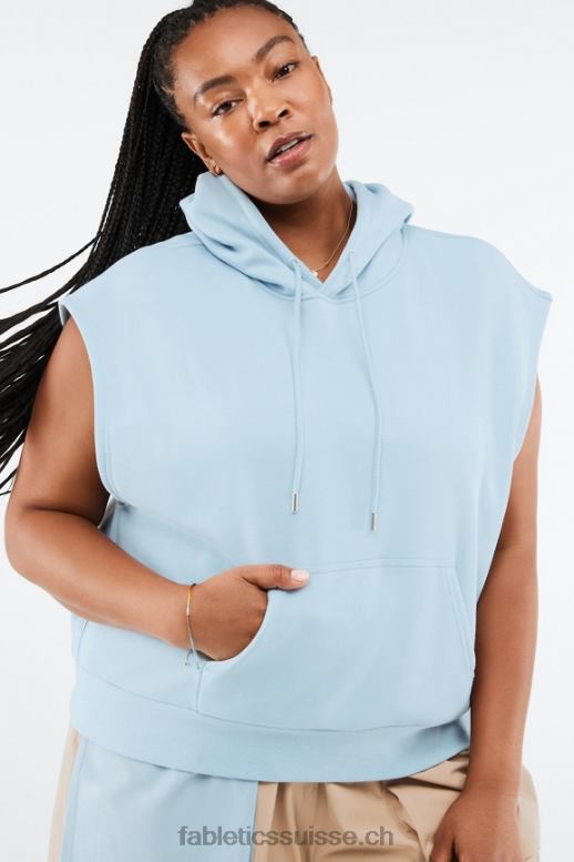 femmes sweat à capuche sans manches angela B0B6R2082 pierre bleue Fabletics