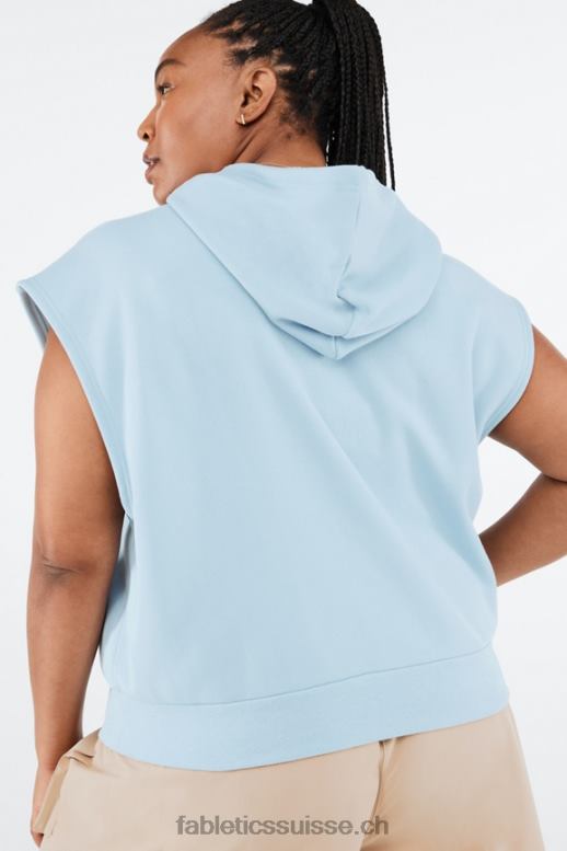 femmes sweat à capuche sans manches angela B0B6R2082 pierre bleue Fabletics