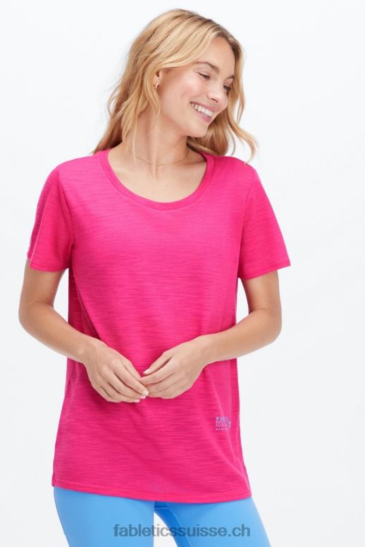femmes t-shirt classique B0B6R2020 peluche rose/club athlétique Fabletics