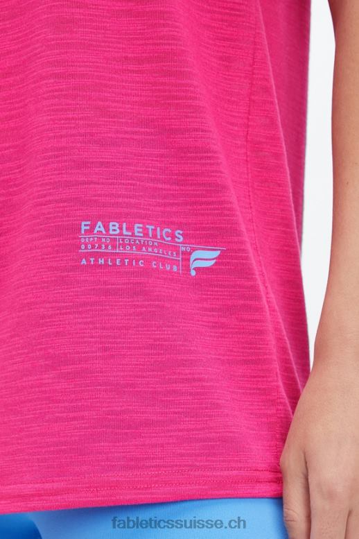 femmes t-shirt classique B0B6R2020 peluche rose/club athlétique Fabletics