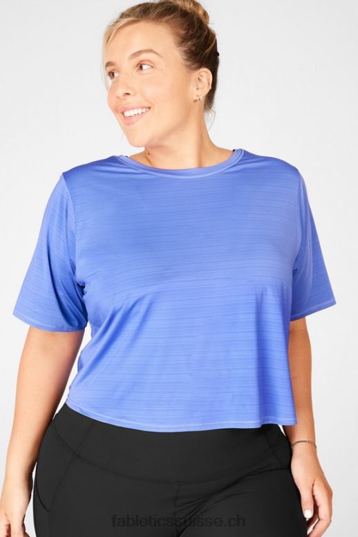 femmes t-shirt écoresponsable à manches courtes et dos torsadé B0B6R2097 côte d\'azur Fabletics