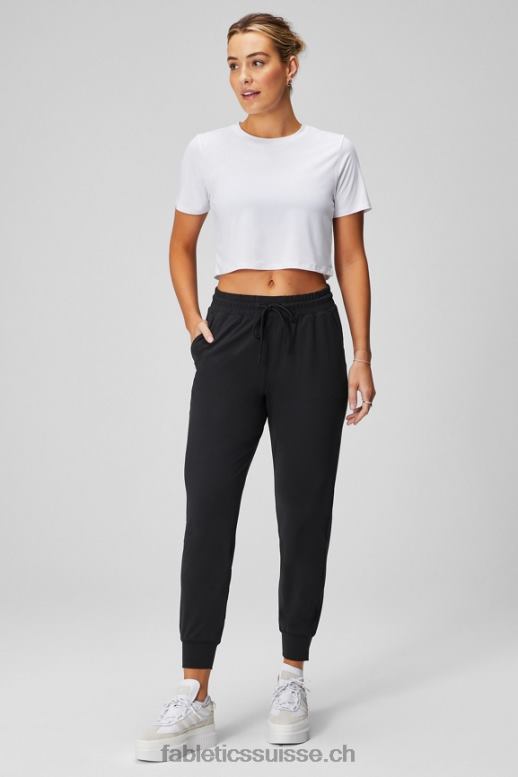 femmes t-shirt court à manches courtes dry-flex B0B6R1967 blanc classique Fabletics