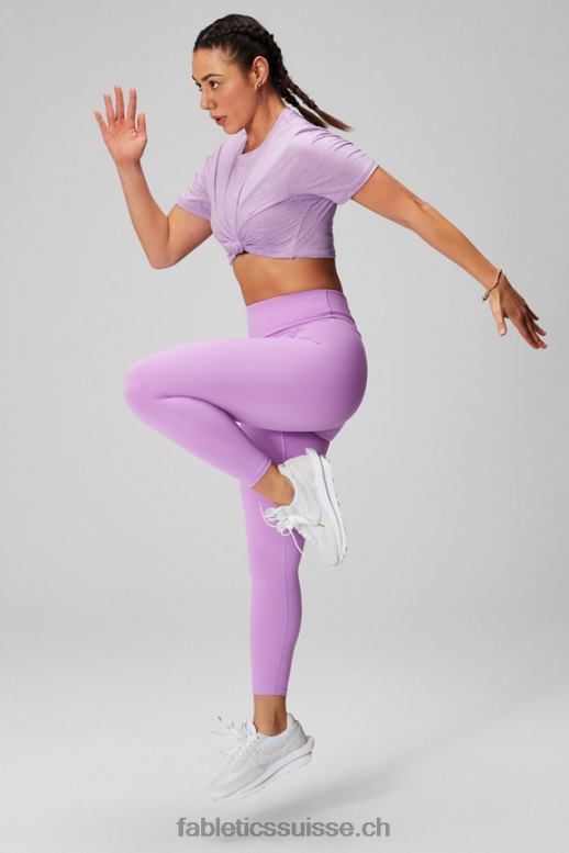 femmes t-shirt court à manches courtes dry-flex B0B6R1968 bruyère des cavernes de cristal Fabletics
