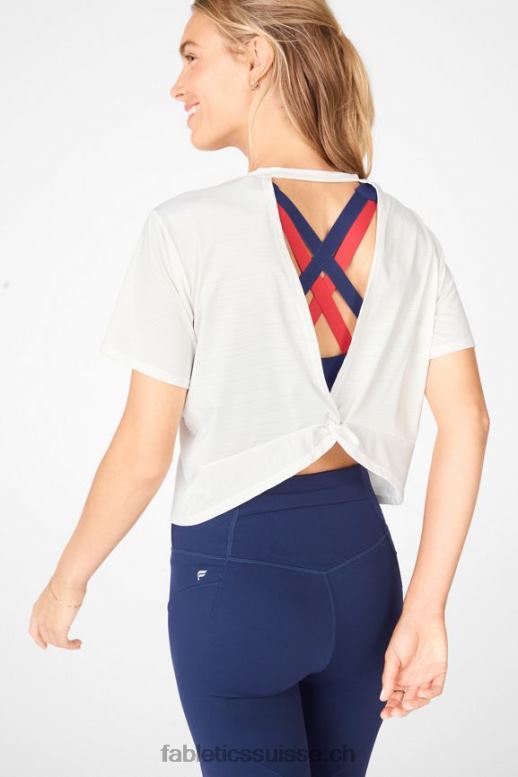 femmes t-shirt à dos torsadé écoresponsable B0B6R2114 défense Fabletics
