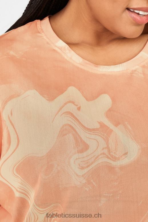 femmes t-shirt en maille nayeli B0B6R2090 lever de soleil marbré Fabletics