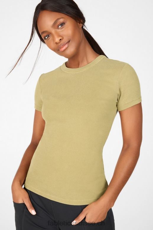 femmes t-shirt à manches courtes tinsley B0B6R2067 thym Fabletics