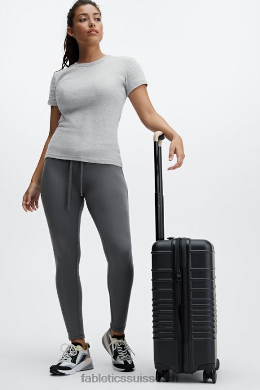 femmes t-shirt à manches courtes tinsley B0B6R2072 gris clair chiné Fabletics