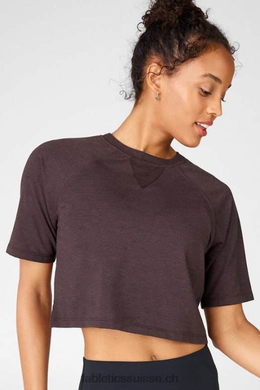 femmes t-shirt raglan à manches courtes loveday B0B6R2104 bruyère rouille Fabletics