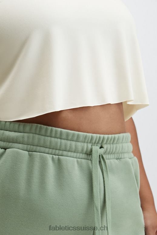 femmes t-shirt ultra-court à manches courtes dry-flex B0B6R1956 blanc doux Fabletics