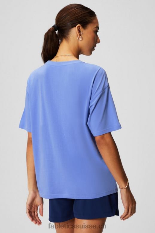 femmes t-shirt vintage à manches courtes B0B6R1961 graphique pervenche punch/pickleball Fabletics