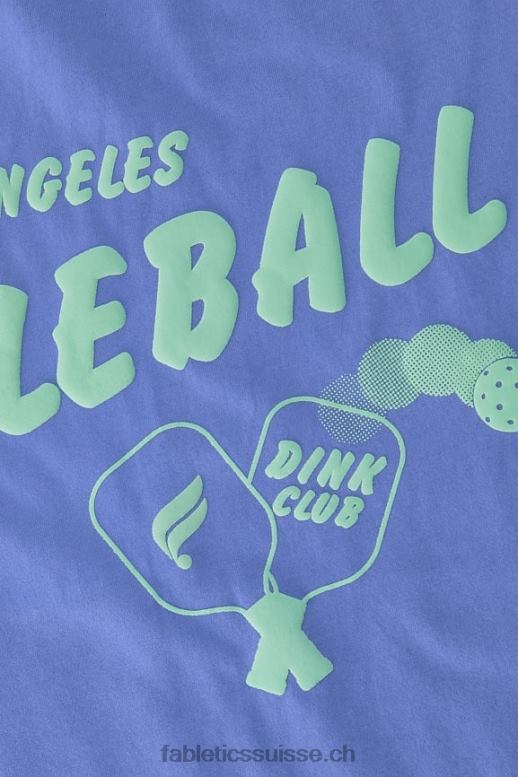 femmes t-shirt vintage à manches courtes B0B6R1961 graphique pervenche punch/pickleball Fabletics