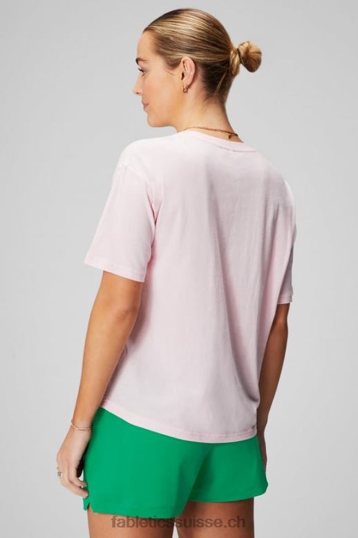 femmes t-shirt vintage à manches courtes B0B6R1962 rose tendre/graphique Fabletics