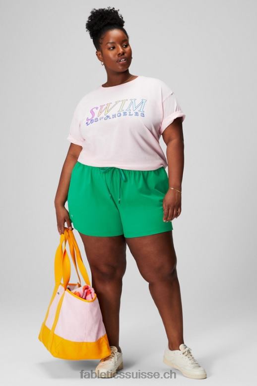 femmes t-shirt vintage à manches courtes B0B6R1963 rose tendre/graphique Fabletics