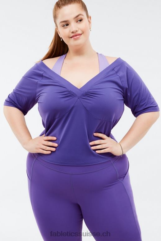 femmes top natasha à manches courtes B0B6R2088 mystique Fabletics