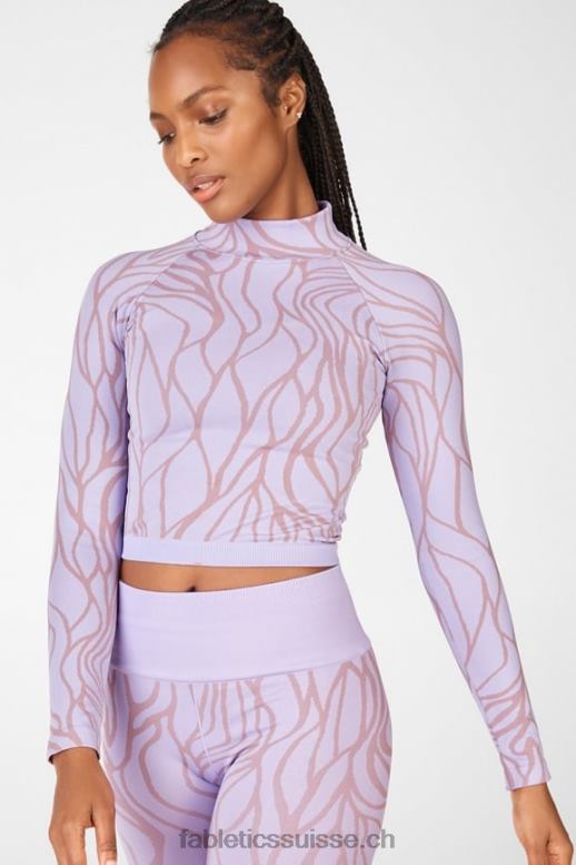 femmes haut courtney sans coutures B0B6R2702 lilas givré/nuage rose Fabletics