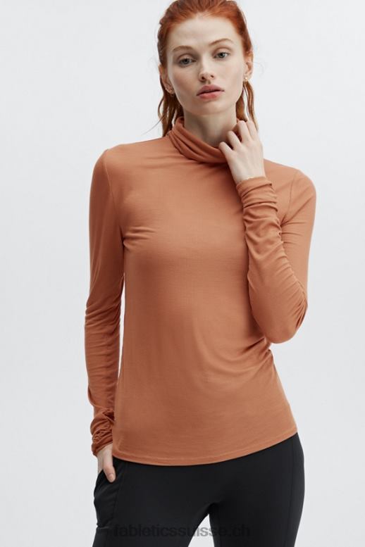 femmes haut jess à manches longues et col roulé B0B6R2671 séquoia Fabletics