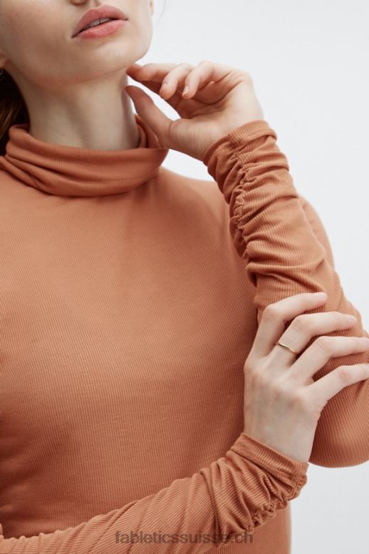 femmes haut jess à manches longues et col roulé B0B6R2671 séquoia Fabletics