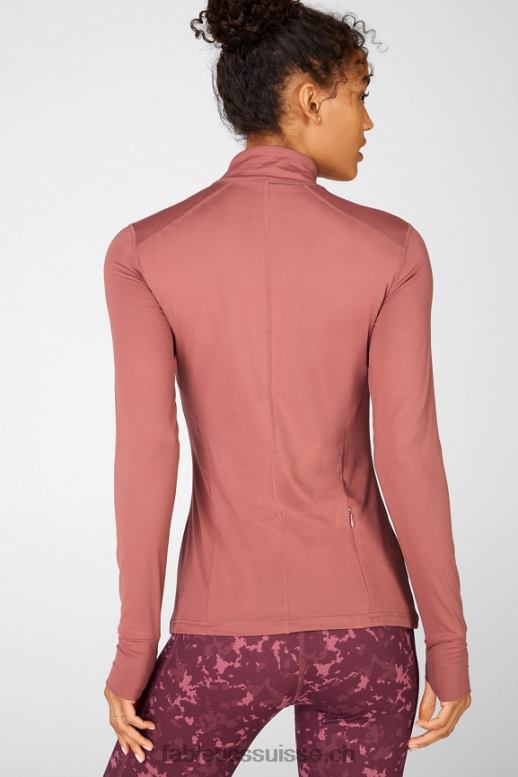 femmes haut à manches longues phénix B0B6R2721 moka cerise Fabletics