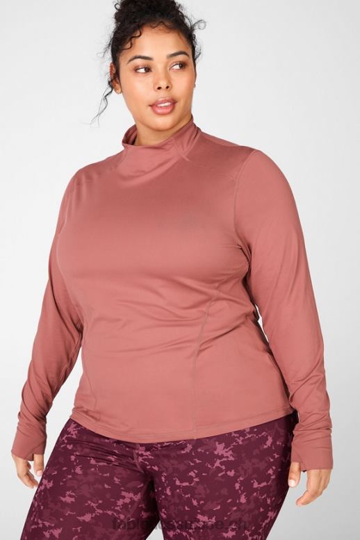 femmes haut à manches longues phénix B0B6R2722 moka cerise Fabletics