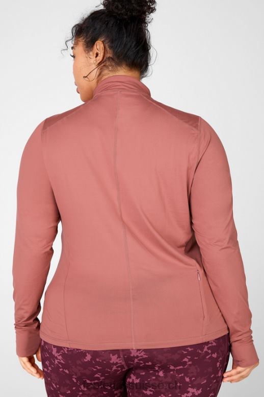 femmes haut à manches longues phénix B0B6R2722 moka cerise Fabletics