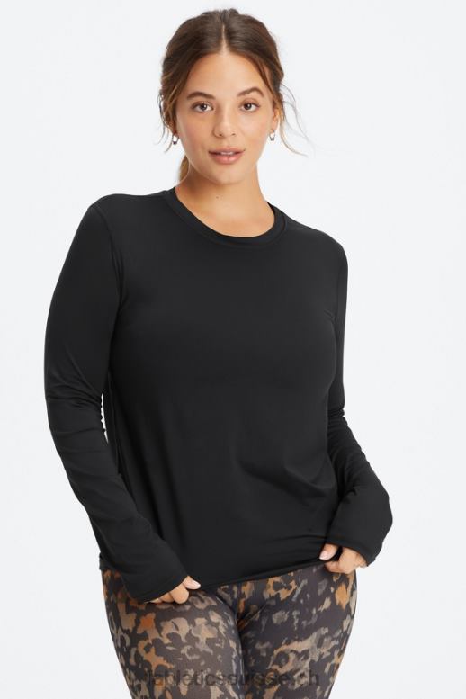 femmes haut à manches longues phoenix lite B0B6R2616 noir Fabletics