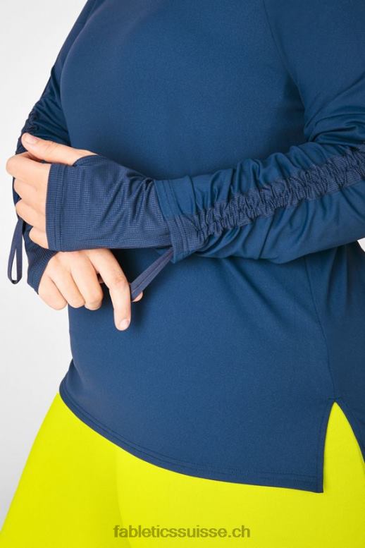 femmes haut à manches longues réglable cashel ii B0B6R2729 bleu pacifique Fabletics