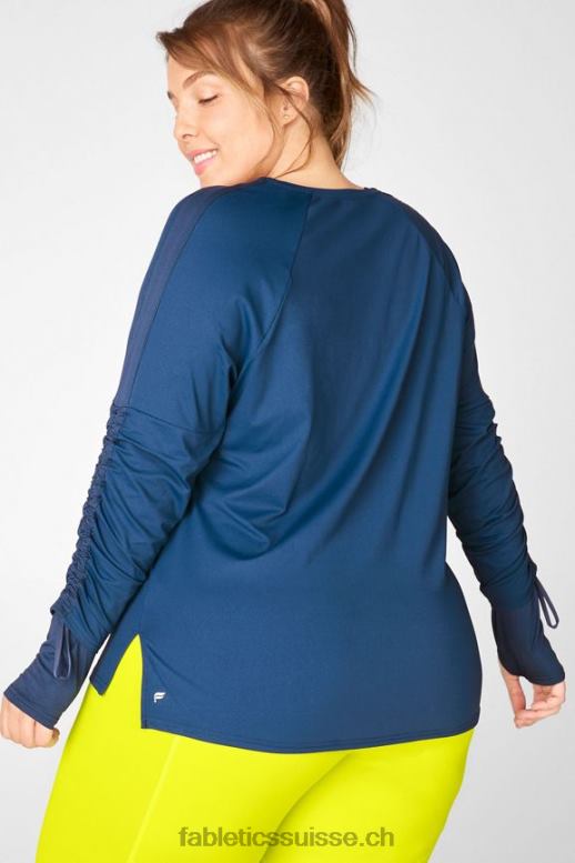 femmes haut à manches longues réglable cashel ii B0B6R2729 bleu pacifique Fabletics