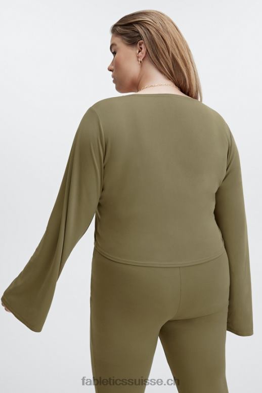 femmes haut torsadé sur le devant en maille élégante B0B6R2668 oiseau de nuit Fabletics